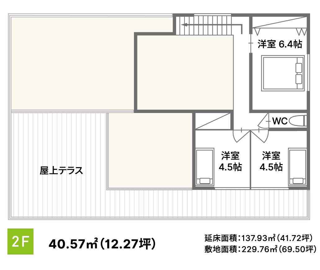 2F 40.57m2 12.27坪